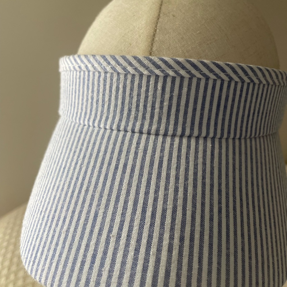 Sun N Sand  Blue Nautical Visor Hat with Adjustable Fit - Picture 4 of 8